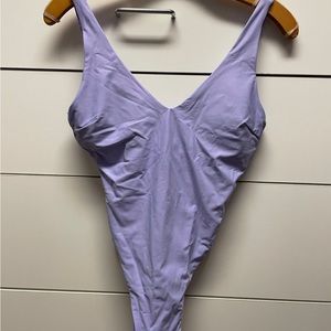 Lululemon lilac smoke swimsuit NWT 4